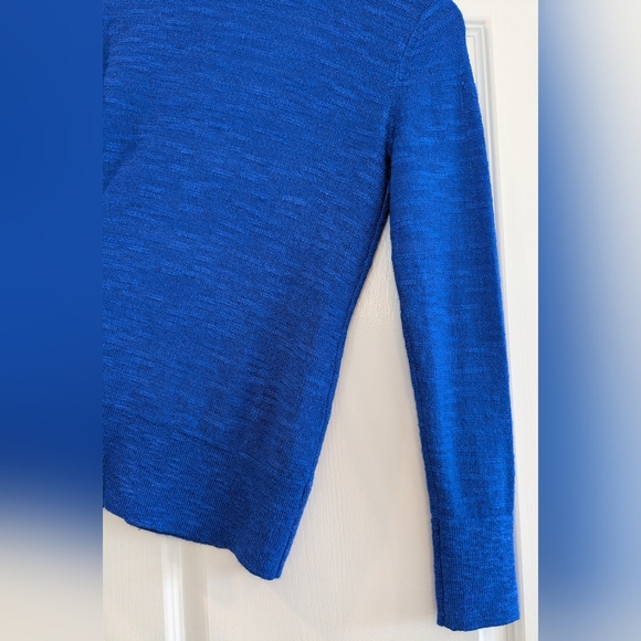 Lilly Pulitzer Royal Blue Cardigan Sweater V Neck Button Size S Coastal Preppy - Picture 10 of 12